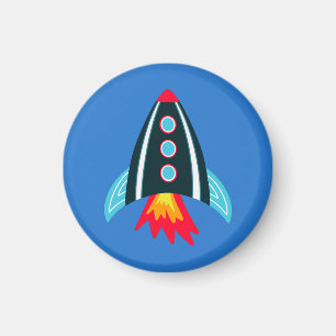 Weltraum-Raketen Kinder Magnet