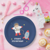 Weltraum-Raumfahrer-Geburtstagsparty Pappteller (Party)