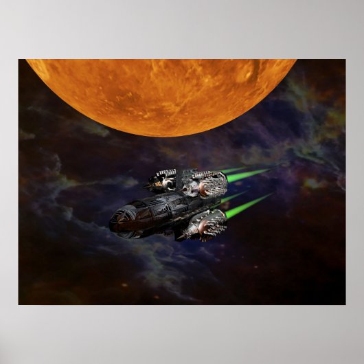 Weltraum-Reiseplakat Poster (Vorne)