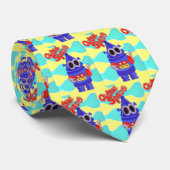 Weltraum-Roboter Krawatte (Gerollt)