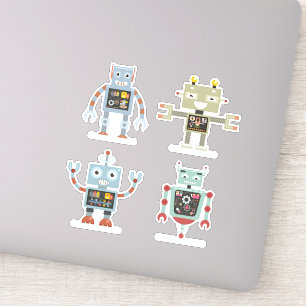 Weltraum-Roboter-Vinyl-Aufkleber Aufkleber