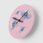 Weltraum Runde Wanduhr (Winkel)