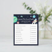 Weltraum schätzt das preiswerte Baby Duschspiel (Stehend Vorderseite)