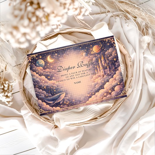 Weltraum-Schloss Diapper Verlosung Begleitkarte