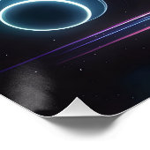 Weltraum-Schmetterlingsdrache Poster (Ecke)