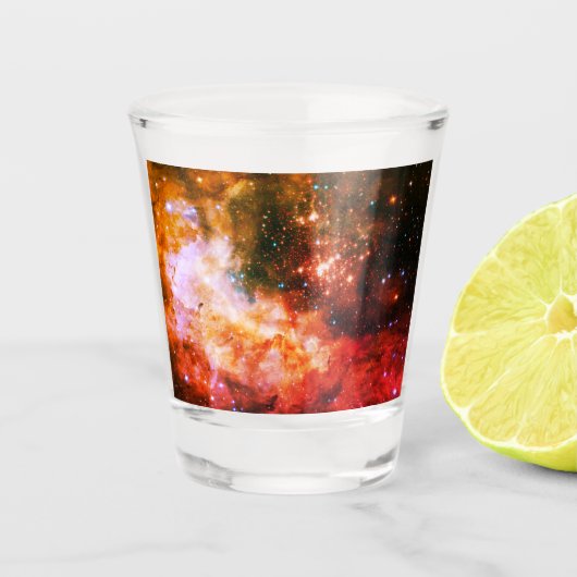 Weltraum Schnapsglas (Vorderseite)