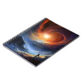 Weltraum - Sci Fi Landschaft Kunst, Dichtung und M Notizblock (Linke Seite)