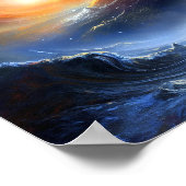 Weltraum - Sci Fi Landschaft Kunst, Dichtung und M Poster (Ecke)