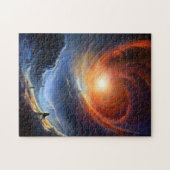 Weltraum - Sci Fi Landschaft Kunst, Dichtung und M Puzzle (Horizontal)