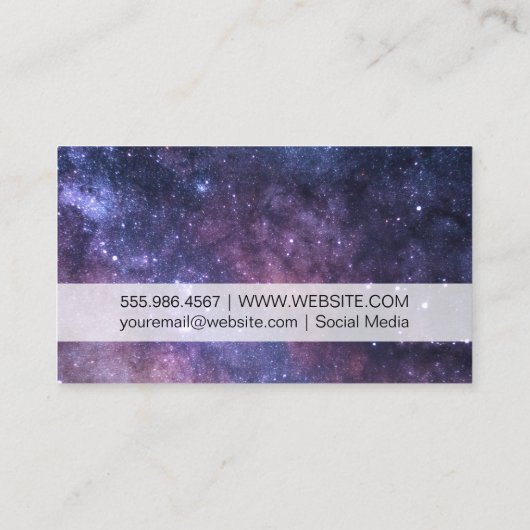 Weltraum | Science Telescope Visitenkarte (Rückseite)