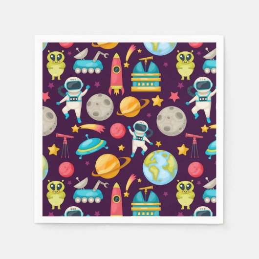 Weltraum Serviette (Vorderseite)