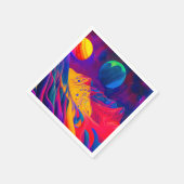 Weltraum Serviette (Ecke)