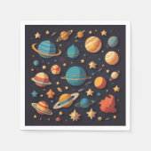Weltraum Serviette (Vorderseite)