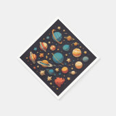 Weltraum Serviette (Ecke)