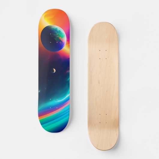 Weltraum Skateboard (Vorderseite)