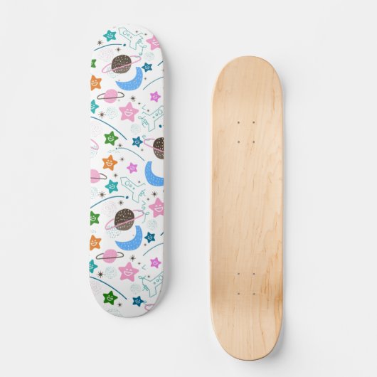 Weltraum Skateboard (Vorderseite)