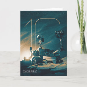 Weltraum, Sonnensystem, 10 Jahre Neugier Karte