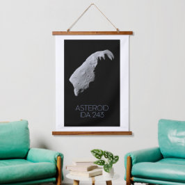 Weltraum, Sonnensystem, Asteroidengürtel, IDA 243 Wandteppich Mit Holzrahmen