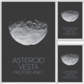 Weltraum, Sonnensystem, Asteroidengürtel, Vesta Aufkleber (Vorderseite)