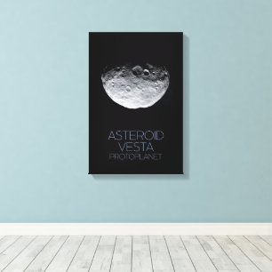 Weltraum, Sonnensystem, Asteroidengürtel, Vesta Leinwanddruck