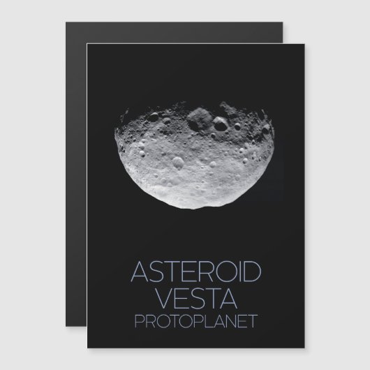 Weltraum, Sonnensystem, Asteroidengürtel, Vesta Magneteinladung (Vorne/Hinten)
