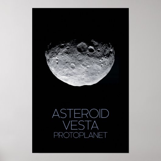 Weltraum, Sonnensystem, Asteroidengürtel, Vesta Poster (Vorne)