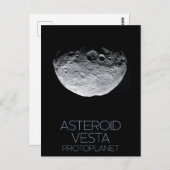 Weltraum, Sonnensystem, Asteroidengürtel, Vesta Postkarte (Vorne/Hinten)