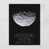 Weltraum, Sonnensystem, Asteroidengürtel, Vesta Postkarte (Vorderseite)