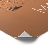 Weltraum, Sonnensystem, Planet-Mars, Neugier Poster (Ecke)