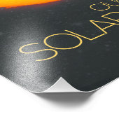 Weltraum, Sonnensystem, Sonne und Planeten Fotodruck (Ecke)