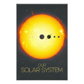 Weltraum, Sonnensystem, Sonne und Planeten Fotodruck (Vorne)