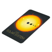Weltraum, Sonnensystem, Sonne und Planeten Magnet (Linke Seite)