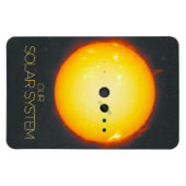 Weltraum, Sonnensystem, Sonne und Planeten Magnet (Horizontal)