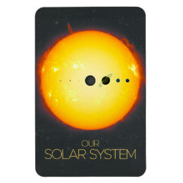 Weltraum, Sonnensystem, Sonne und Planeten Magnet