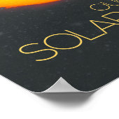 Weltraum, Sonnensystem, Sonne und Planeten Poster (Ecke)