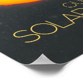Weltraum, Sonnensystem, Sonne und Planeten Poster (Ecke)