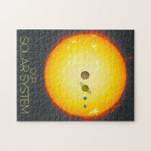 Weltraum, Sonnensystem, Sonne und Planeten Puzzle (Horizontal)