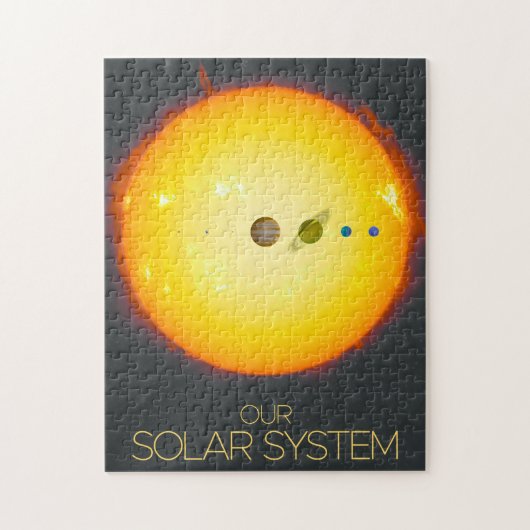 Weltraum, Sonnensystem, Sonne und Planeten Puzzle (Vertikal)