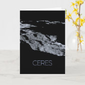 Weltraum, Sonnensystem, Zwergplanet Ceres Karte (Gelbe Blume)