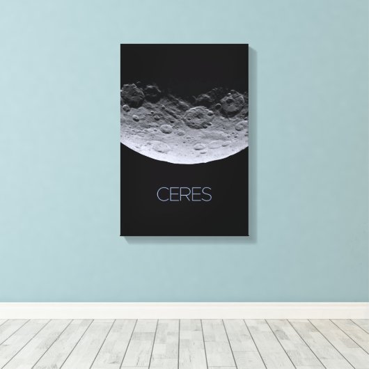 Weltraum, Sonnensystem, Zwergplanet Ceres Leinwanddruck (Insitu (Holzboden))