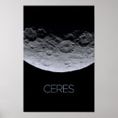 Weltraum, Sonnensystem, Zwergplanet Ceres Poster (Vorne)
