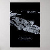Weltraum, Sonnensystem, Zwergplanet Ceres Poster (Vorne)