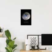 Weltraum, Sonnensystem, Zwergplanet Ceres Poster (Heimbüro)