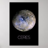 Weltraum, Sonnensystem, Zwergplanet Ceres Poster (Vorne)
