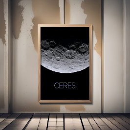 Weltraum, Sonnensystem, Zwergplanet Ceres Poster
