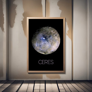 Weltraum, Sonnensystem, Zwergplanet Ceres Poster
