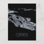 Weltraum, Sonnensystem, Zwergplanet Ceres Postkarte (Vorderseite)