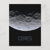 Weltraum, Sonnensystem, Zwergplanet Ceres Postkarte (Vorderseite)