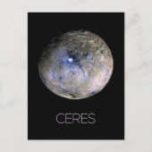 Weltraum, Sonnensystem, Zwergplanet Ceres Postkarte (Vorderseite)