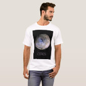 Weltraum, Sonnensystem, Zwergplanet Ceres T-Shirt (Vorne ganz)